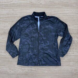 AND1 Basketball Track Warmup Jacket Full Zip Black Camo Mens XXL 2XL